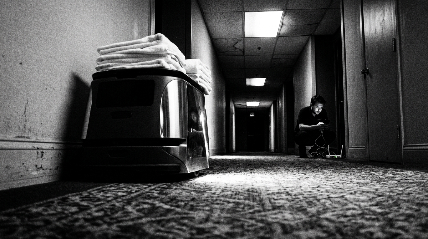 A $100K Robot Delivers Your Towels. Your Night Auditor Still Can't Reboot the Router.